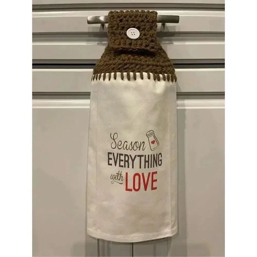 Crochet Top Kitchen Towel- Season Everything With Love